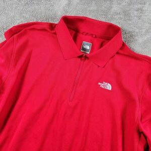 The North Face 1/4 Zip Performance Polo Shirt Mens Size L Short Sleeve Hiking